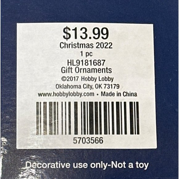 Regent Square Christmas Reindeer Ornament 2022 w/European Crystals 4" (BOXED) - Picture 3 of 7